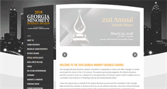 Desktop Screenshot of gaminoritybusinessawards.com